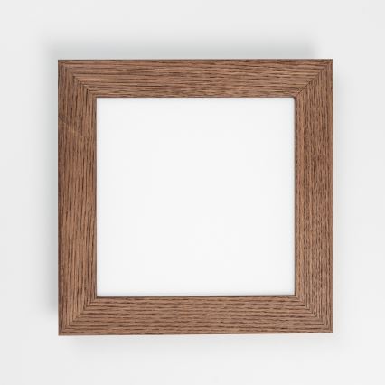 Eglo - LED Panel natynkowy ściemnialny SALOBRENA 2 WOOD LED/16W/230V 4000K 34x34 cm ciemnobrązowy