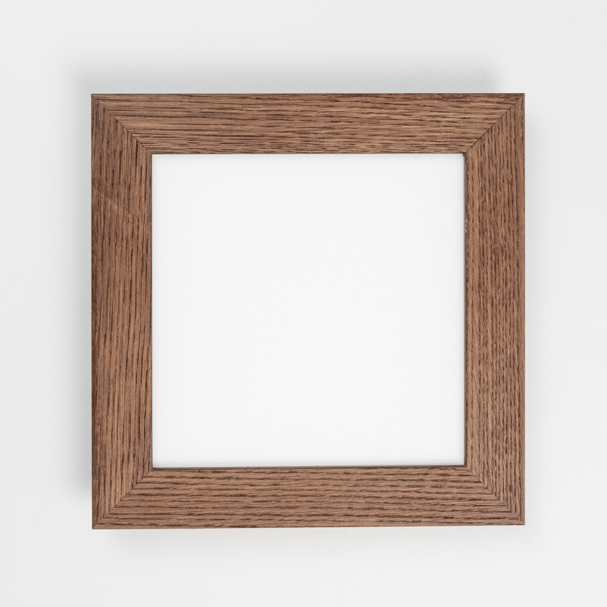 Eglo - LED Panel natynkowy ściemnialny SALOBRENA 2 WOOD LED/16W/230V 4000K 34x34 cm ciemnobrązowy