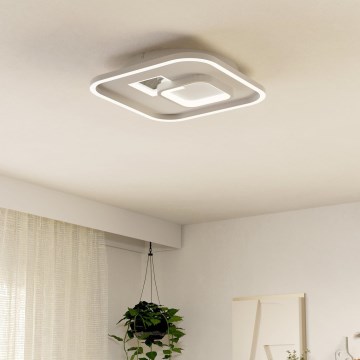 Eglo - LED Plafon 1xLED/16,2W/230V + 1xLED/9,2W 38x38 cm biały
