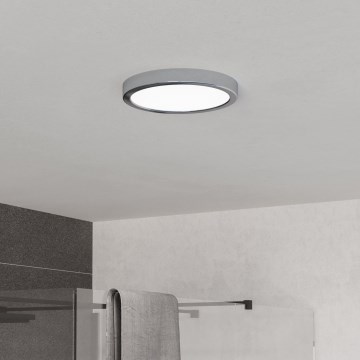 Eglo - LED plafon łazienkowy LED/11,5W/230V 2700/4000/6500K śr. 21,1 cm IP44 chrom błyszczący