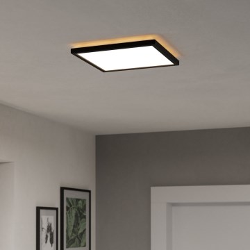 Eglo - LED Plafon łazienkowy LED/13,4W/230V 2700/4000/6500K 29x29 cm IP44 czarny