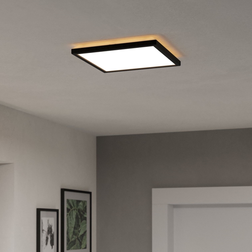 Eglo - LED Plafon łazienkowy LED/13,4W/230V 2700/4000/6500K 29x29 cm IP44 czarny