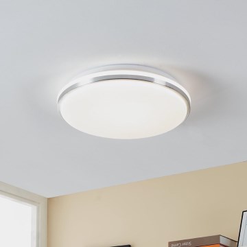 Eglo - LED Plafon łazienkowy LED/15,6W/230V IP44 chrom błyszczący