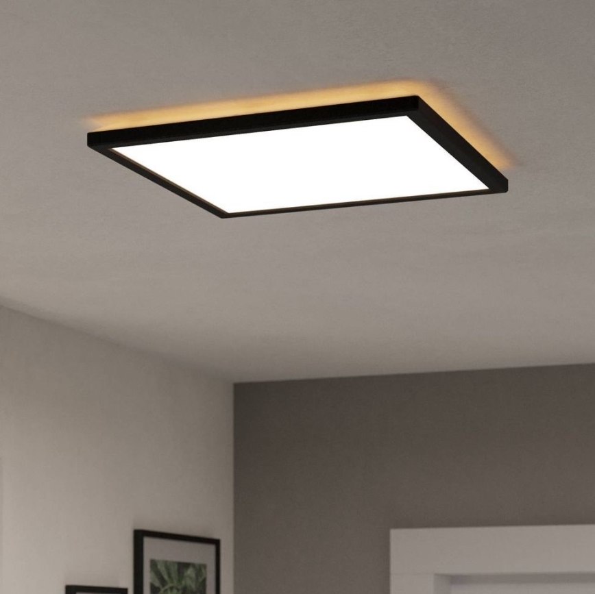Eglo - LED Plafon łazienkowy LED/17,6W/230V 2700/4000/6500K 39x39 cm IP44 czarny
