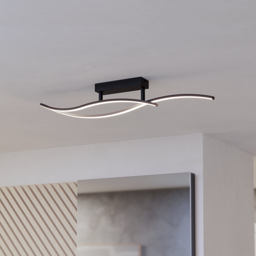 Eglo - LED Plafon LED/12W/230V 4000K czarne