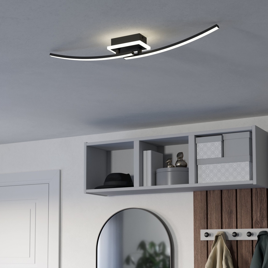 Eglo - LED Plafon LED/12W/230V 4000K czarne