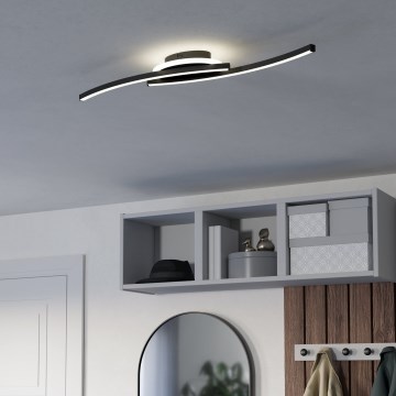 Eglo - LED Plafon LED/12W/230V 4000K czarne
