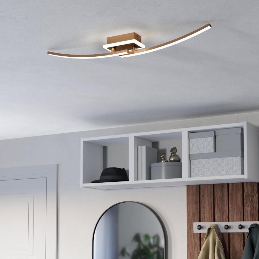 Eglo - LED Plafon LED/12W/230V 4000K miedź