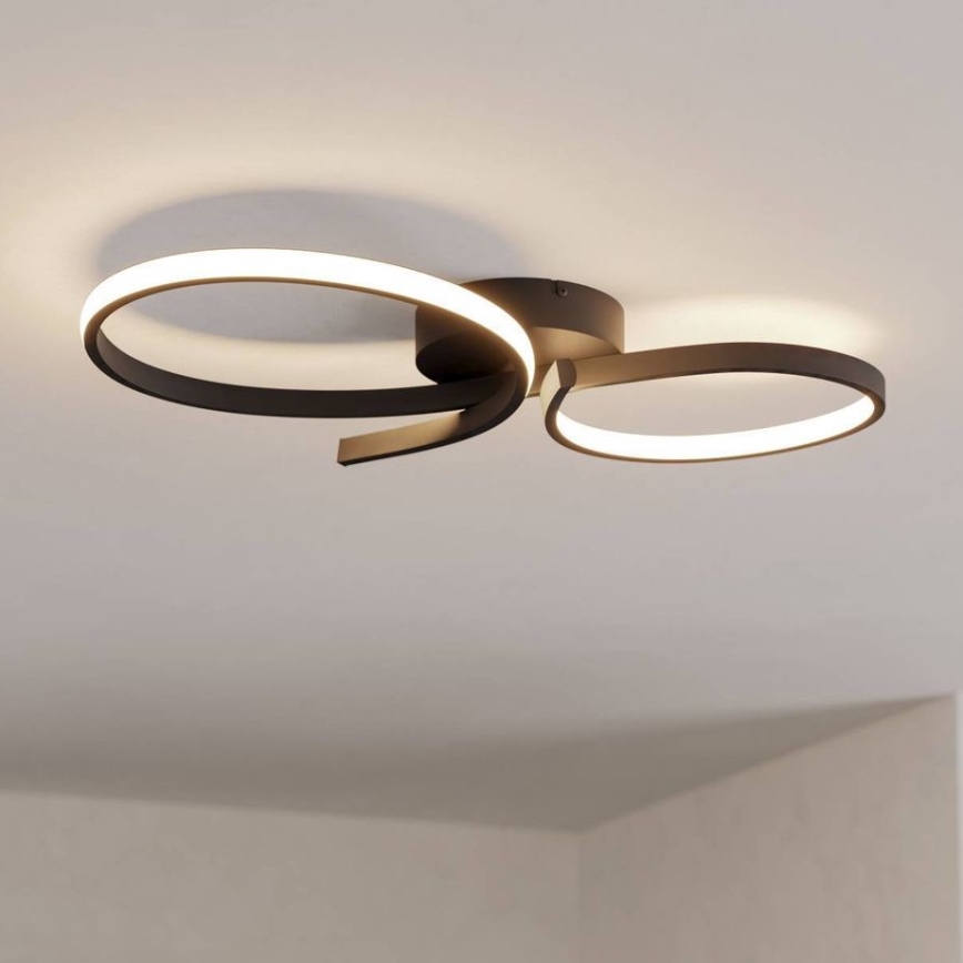 Eglo - LED Plafon LED/21W/230V 3000K czarny