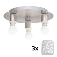 Eglo - LED Plafon MY CHOICE 3xE14/4W/230V chrom/biały