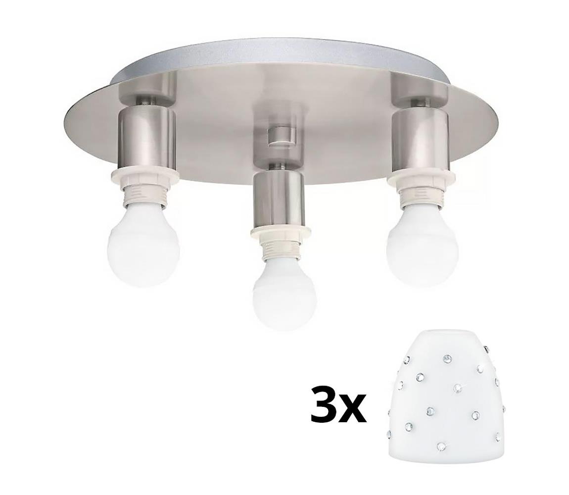 Eglo - LED Plafon MY CHOICE 3xE14/4W/230V chrom/biały