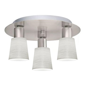Eglo - LED Plafon MY CHOICE 3xE14/4W/230V matowy chrom/kremowy