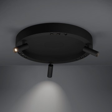 Eglo - LED Plafon ściemnialny 3xLED/8W/230V + 3xLED/8,5W 3000K czarny + zdalne sterowanie