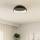 Eglo - LED Plafon ściemnialny LED/12W/230V 2700-6500K czarny + pilot zdalnego sterowania
