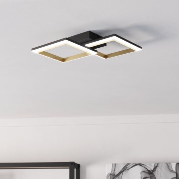 Eglo - LED Plafon ściemnialny LED/18,4W/230V 4000K czarny/złoty
