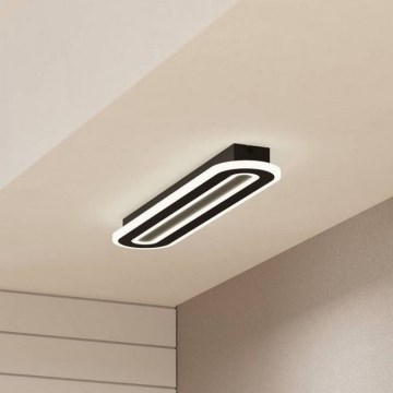 Eglo - LED Plafon ściemnialny LED/20W/230V 2700-6500K czarny + pilot zdalnego sterowania