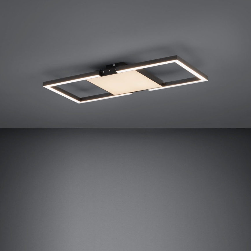 Eglo - LED Plafon ściemnialny LED/26,2W/230V 2700-6500K czarny + zdalne sterowanie