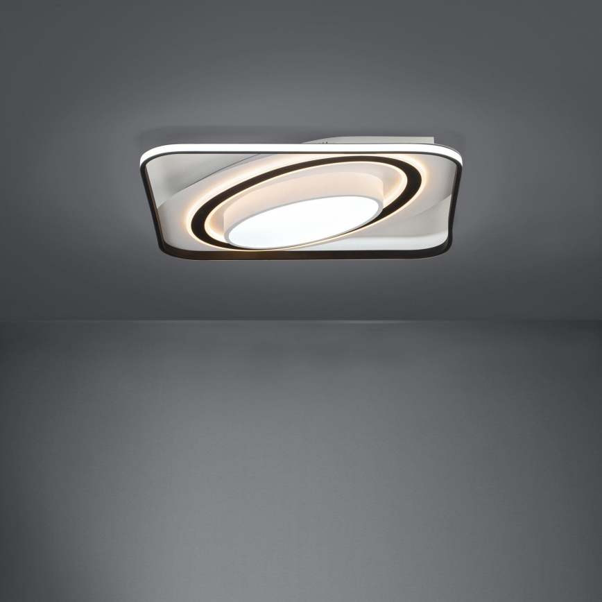 Eglo - LED Plafon ściemnialny LED/28W/230V+LED/13W+ LED/2,8W 3000-6500K czarny + zdalne sterowanie