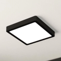 Eglo - LED regulowane oświetlenie sufitowe LED/17W/230V czarne