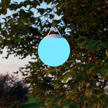 Eglo - LED RGB ściemnialna, ładowalna lampa zewnętrzna LED/2600 mAh IP44 biała + pilot zdalnego sterowania