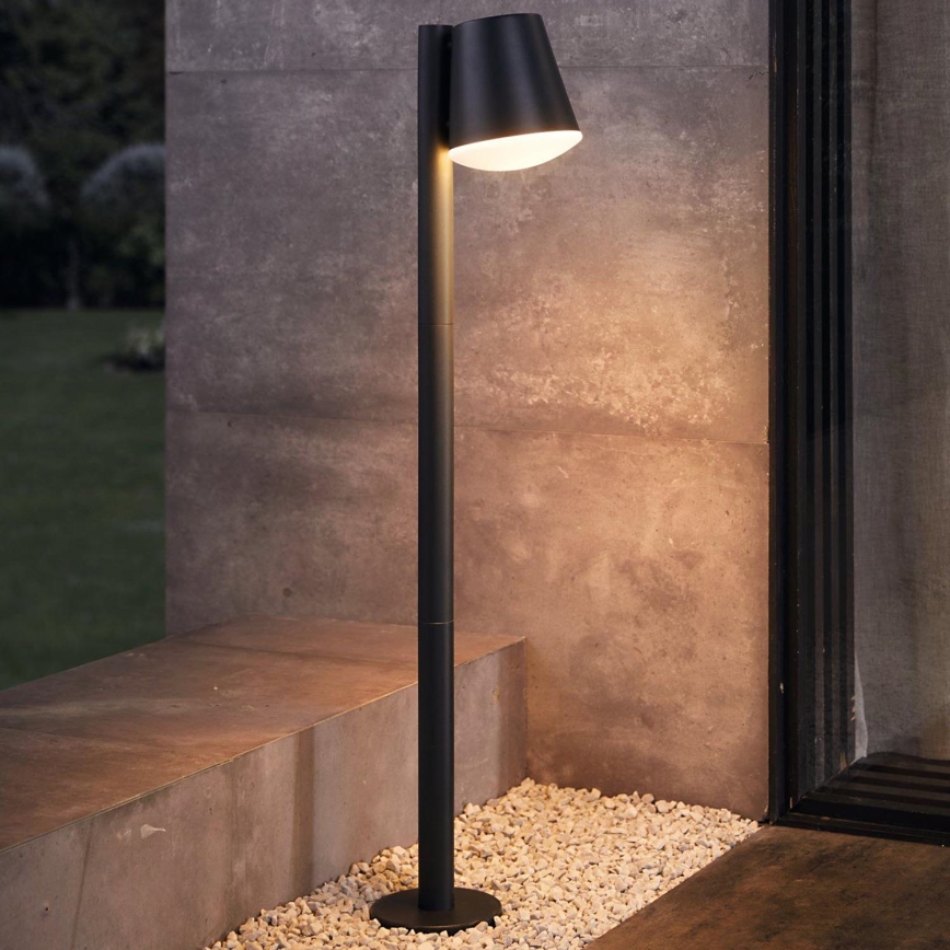 Eglo - LED RGB Ściemnialna lampa zewnętrzna CALDIERO-C 1xE27/9W/230V antracyt IP44