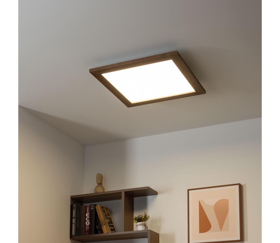 Eglo - LED RGB Ściemnialny panel natynkowy SALOBRENA-C LED/24W/230V ciemnobrązowy + pilot