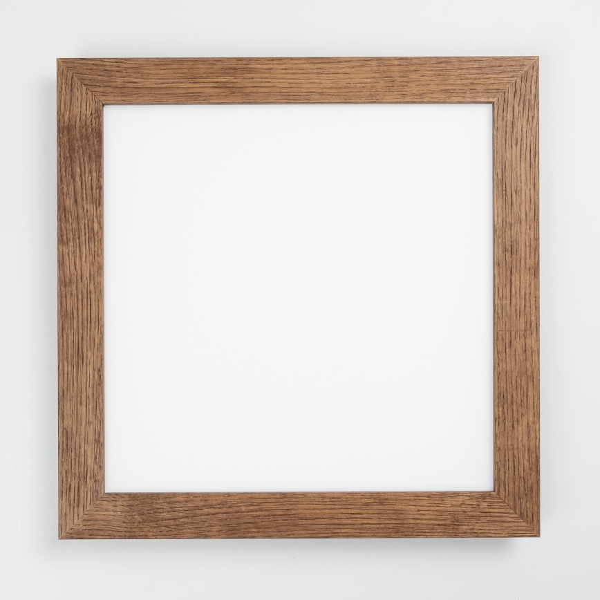 Eglo - LED RGB Ściemnialny panel natynkowy SALOBRENA-C WOOD LED/24W/230V 2700-6500K 49,5x49,5 cm ciemnobrązowy + pilot zdalnego sterowania