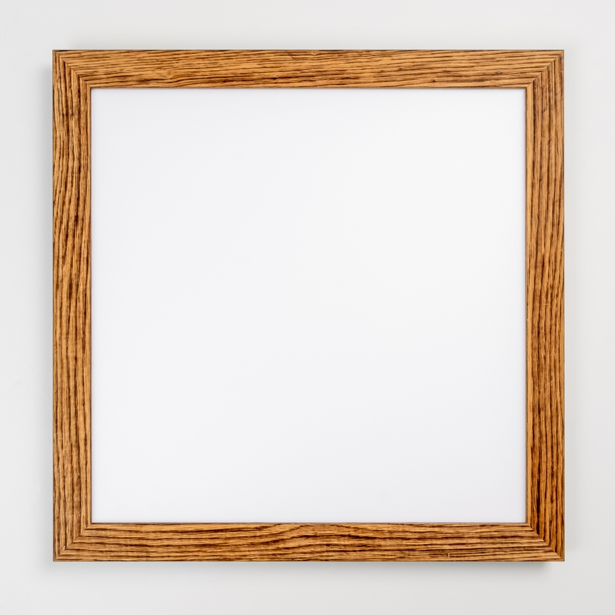 Eglo - LED RGB Ściemnialny panel natynkowy SALOBRENA-C WOOD LED/30,5W/230V 2700-6500K 64x64 cm brązowy + pilot zdalnego sterowania