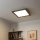 Eglo - LED RGB Ściemnialny panel natynkowy SALOBRENA-C WOOD LED/24W/230V 2700-6500K 49,5x49,5 cm ciemnobrązowy + pilot zdalnego sterowania