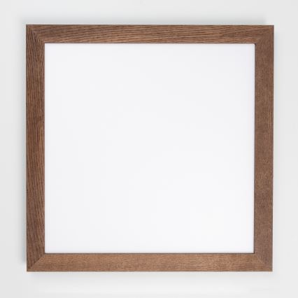Eglo - LED RGB Panel natynkowy ściemnialny SALOBRENA-C WOOD LED/30,5W/230V 2700-6500K 64x64 cm ciemnobrązowy + pilot zdalnego sterowania