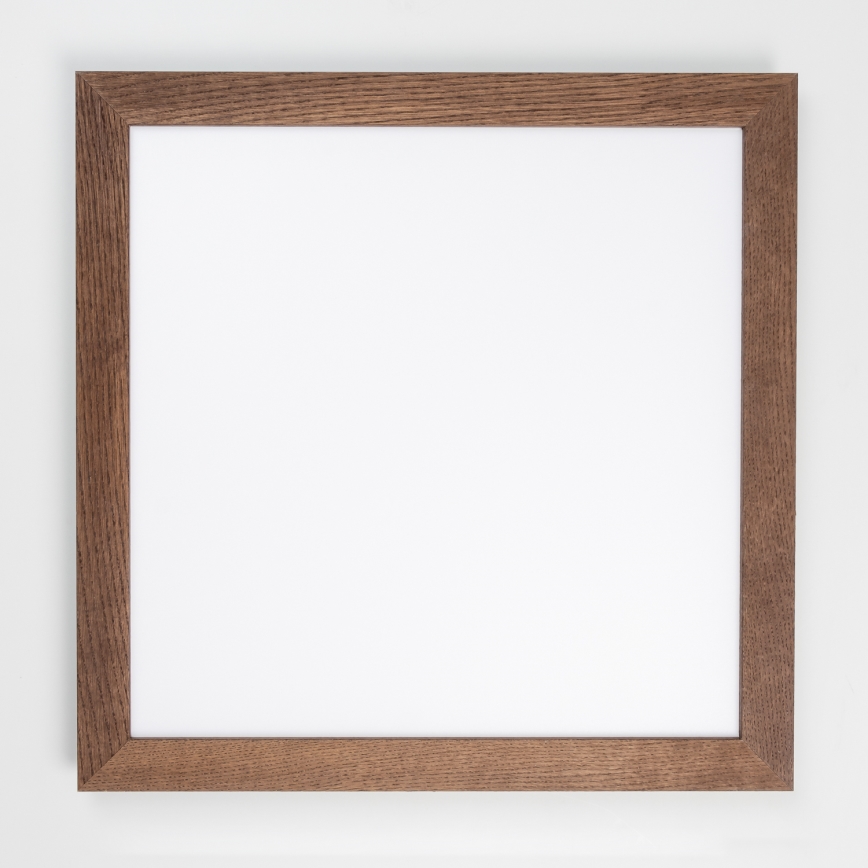 Eglo - LED RGB Panel natynkowy ściemnialny SALOBRENA-C WOOD LED/30,5W/230V 2700-6500K 64x64 cm ciemnobrązowy + pilot zdalnego sterowania