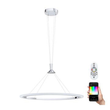 Eglo - LED RGB Ściemnialny żyrandol na lince HORNITOS-C LED/37W/230V + zdalne sterowanie