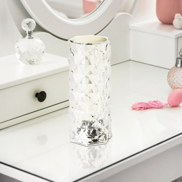 Eglo - LED RGB ściemniana dotykowa ładowalna lampa stołowa LED/800 mAh przezroczysta