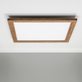 Eglo - LED RGBW panel sufitowy SALOBRENA-C WOOD LED/30,5W/230V 2700-6500K 64x64 cm brązowy + pilot zdalnego sterowania