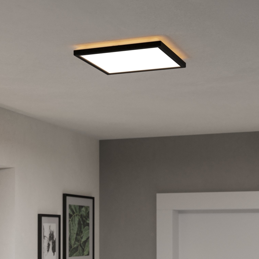 Eglo - LED RGBW Plafon łazienkowy ściemnialny LED/13,4W/230V 2700-6500K 29x29 cm IP44 czarny