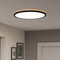 Eglo - LED RGBW Plafon łazienkowy ściemnialny LED/16,8W/230V 2700-6500K śr. 50 cm IP44 czarny ZigBee