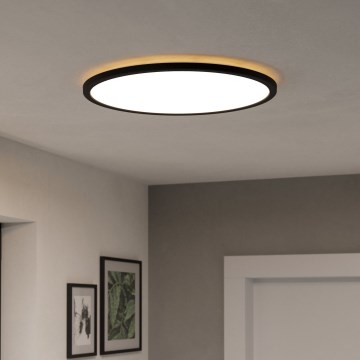 Eglo - LED RGBW Plafon łazienkowy ściemnialny LED/16,8W/230V 2700-6500K śr. 50 cm IP44 czarny ZigBee