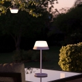 Eglo - LED RGBW Ściemnialna dotykowa zewnętrzna lampa 2w1 LED/1,5W/5V 2600 mAh IP54 fioletowy