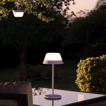 Eglo - LED RGBW Ściemnialna dotykowa zewnętrzna lampa 2w1 LED/1,5W/5V 2600 mAh IP54 fioletowy