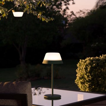 Eglo - LED RGBW Ściemnialna dotykowa zewnętrzny lampa 2w1 LED/1,5W/5V 2600 mAh IP54 zielony
