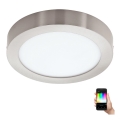 Eglo - LED RGBW ściemnialna lampa sufitowa FUEVA-C LED/15,6W/230V Bluetooth