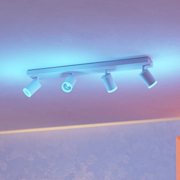 Eglo - LED RGBW ściemnialna oprawa punktowa 4xLED/3,7W/230V 2700-6500K biały