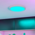 Eglo - LED RGBW ściemnialna oprawa sufitowa do łazienki LED/14,3W/230V 2700-6500K śr. 27,8 cm IP44 biała