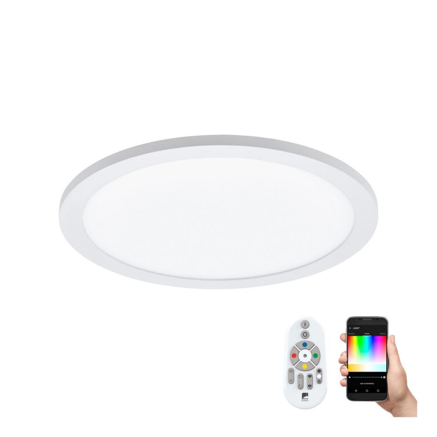 Eglo - LED RGBW Ściemnialna oprawa sufitowa SARSINA-C LED/16W/230V + pilot zdalnego sterowania