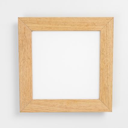 Eglo - LED RGBW Ściemnialny panel natynkowy SALOBRENA-C WOOD LED/16W/230V 2700-6500K 34x34 cm brązowy + pilot zdalnego sterowania