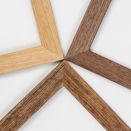 Eglo - LED RGBW Ściemnialny panel natynkowy SALOBRENA-C WOOD LED/16W/230V 2700-6500K 34x34 cm brązowy + pilot zdalnego sterowania