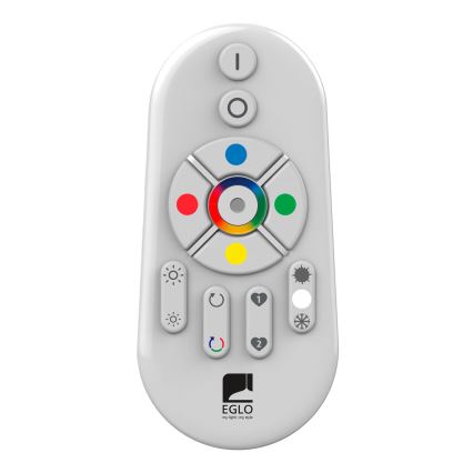 Eglo - LED RGBW Ściemnialny panel natynkowy SALOBRENA-C WOOD LED/16W/230V 2700-6500K 34x34 cm brązowy + pilot zdalnego sterowania
