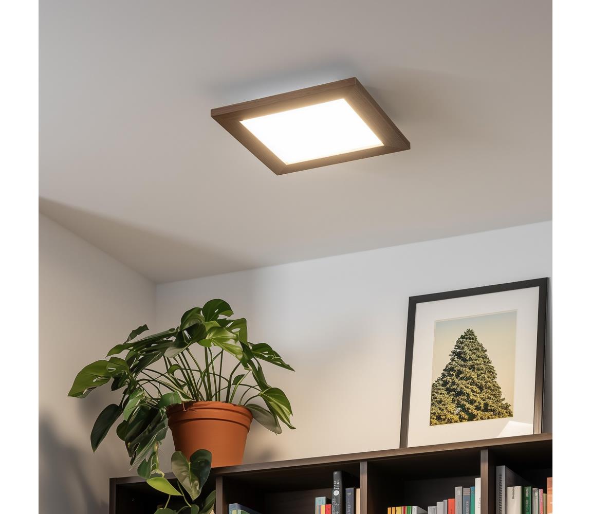 Eglo - LED RGBW Ściemnialny panel natynkowy SALOBRENA-C LED/16W/230V ciemnobrązowy + pilot