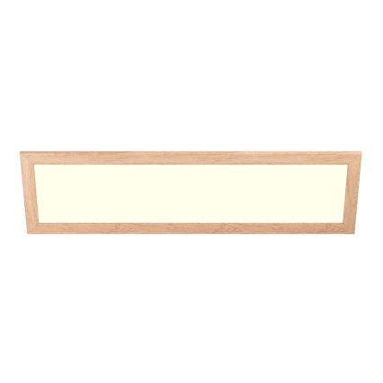 Eglo - LED RGBW Ściemnialny panel natynkowy/wpuszczany SALOBRENA-C WOOD LED/34W/230V 2700-6500K 34x124 cm brązowy + pilot zdalnego sterowania
