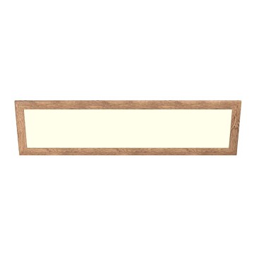 Eglo - LED RGBW Ściemnialny panel natynkowy/wpuszczany SALOBRENA-C WOOD LED/34W/230V 2700-6500K 34x124 cm brązowy + pilot zdalnego sterowania